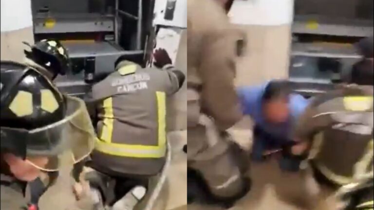 Rescatan-a-trabajador-del-IMSS-tras-quedar-atrapado-en-elevador-en-Cancun