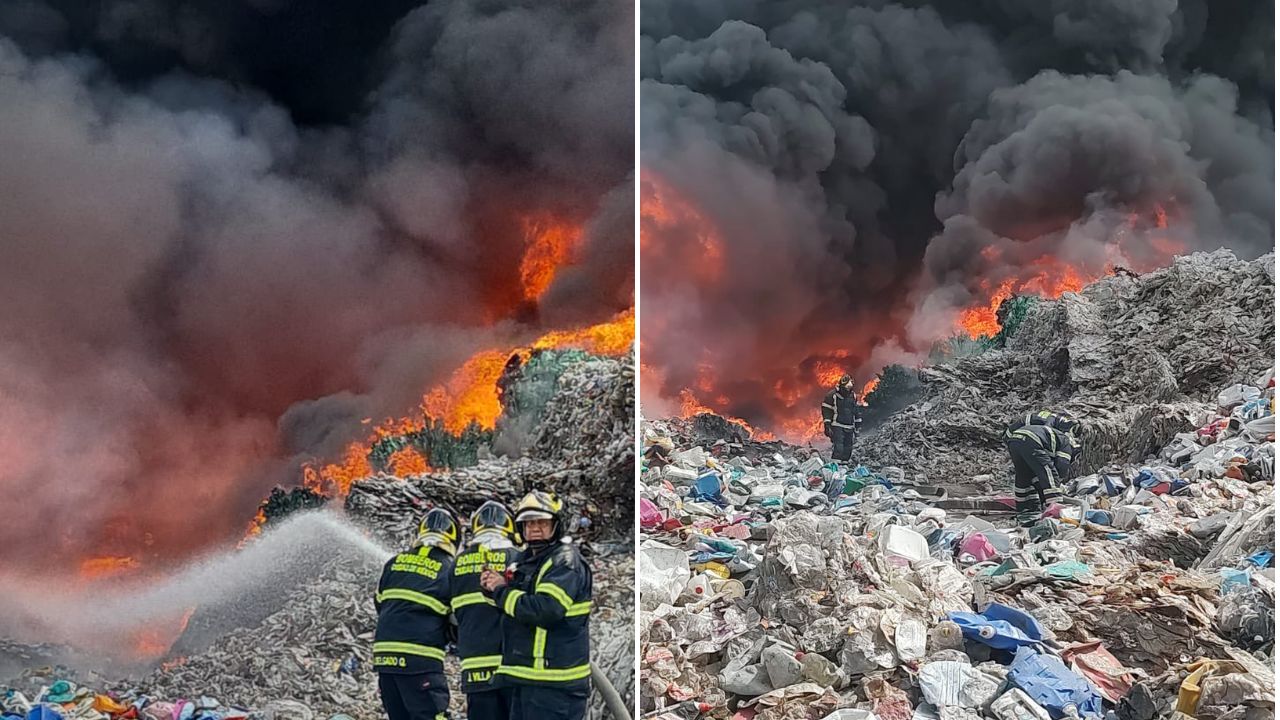 incendio-recicladora-Valle-de-Chalco