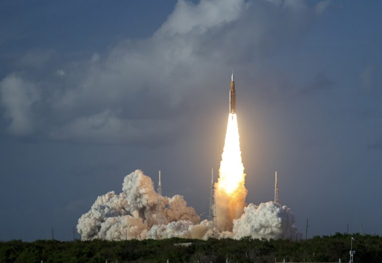 Artemis II mission launch at Kennedy Space Center