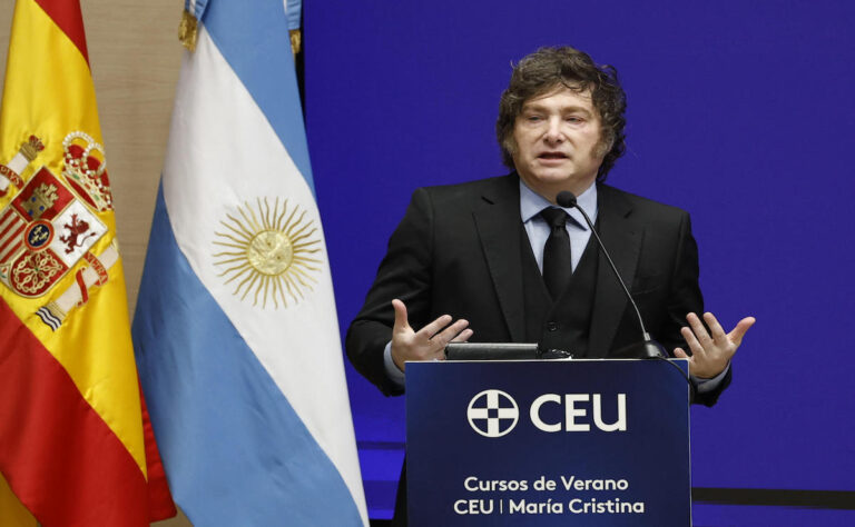 Milei destaca entrega de Argentina ante EspaÒa: "Hasta el final con las botas puestas"